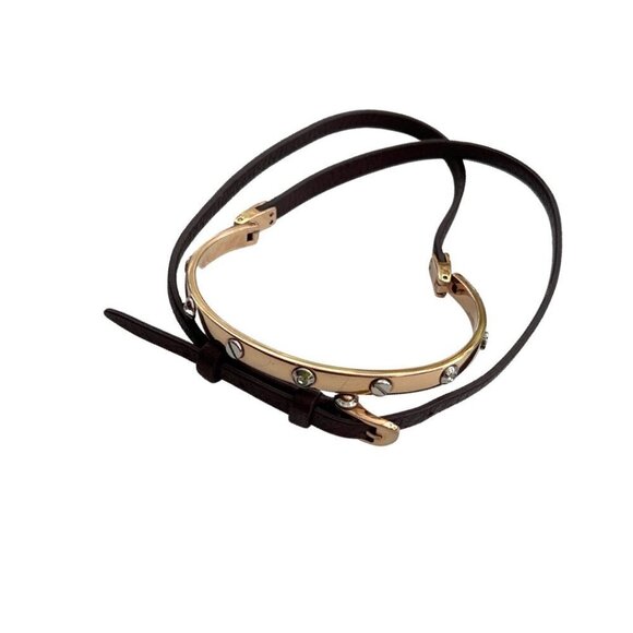 Henri Bendel brown gold wrap around bracelet - Picture 2 of 6